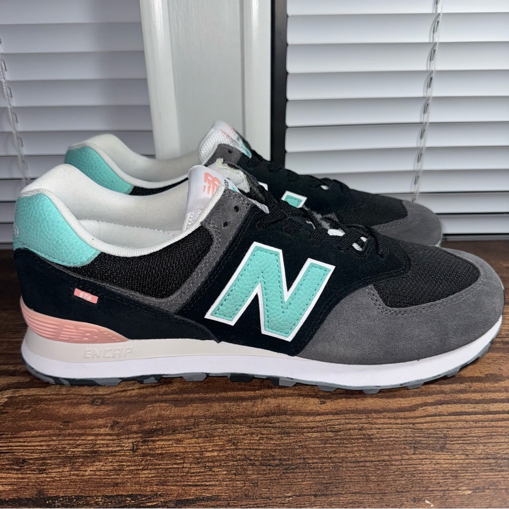 New Balance Men's  574 Rugged ML574UJC Gray Black Green Size 11D